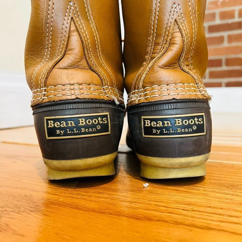LL Bean Hunting Duck 7” Boots Women’s Size 6 M Brown 6 Eye Boots